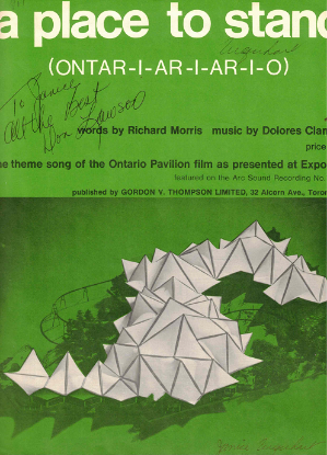 Picture of A Place to Stand (Ontar-i-ar-i-ar-i-o), Richard Morris & Delores Claman