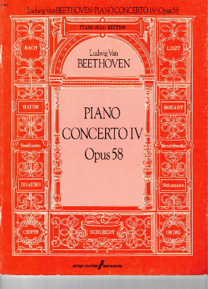 Picture of Piano Concerto No. 4 in G Opus 58, Ludwig Van Beethoven, piano solo 