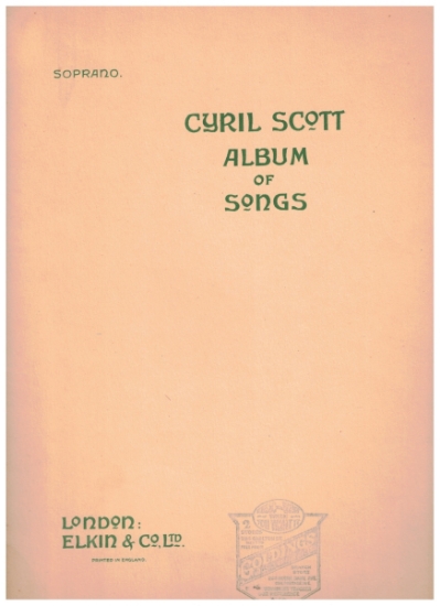 Picture of Album of Songs for Soprano, Cyril Scott, piano/vocal 