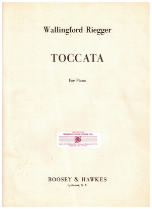 Picture of Toccata (originally titled "Fourths and Fifths" from folio "Old and New"), Wallingford Riegger, piano solo