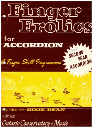 Picture of Finger Frolics for Accordion, Second Year Accordion, Dixie Dean